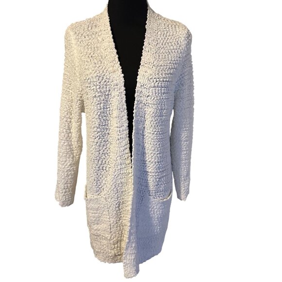 Sienna Sky open front white size XS cardigan sweater - Picture 8 of 8